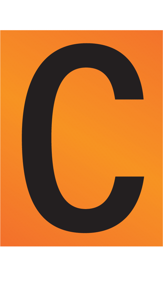 CIJFER/LETTER, ZWART OP VINYL RETROR.