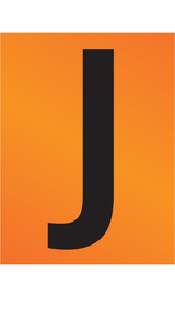 CIJFER/LETTER, ZWART OP VINYL RETROR.