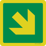 FLÈCHE DIRECTION DIAGONALE ISO7010-E006