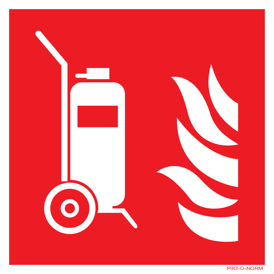 EXTINCTEUR SUR ROUES ISO7010 F009