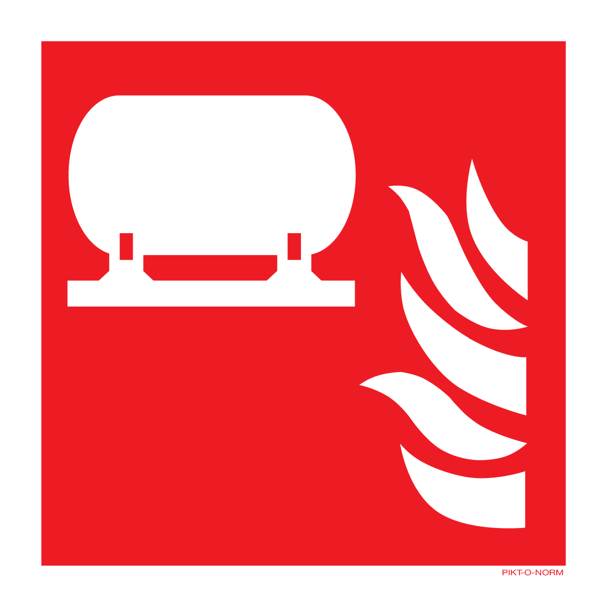 VASTE BLUSINSTALLATIE ISO7010-F012