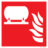VASTE BLUSINSTALLATIE ISO7010-F012