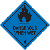 DANGEROUS WHEN WET. ADR KLASSE 4.3
