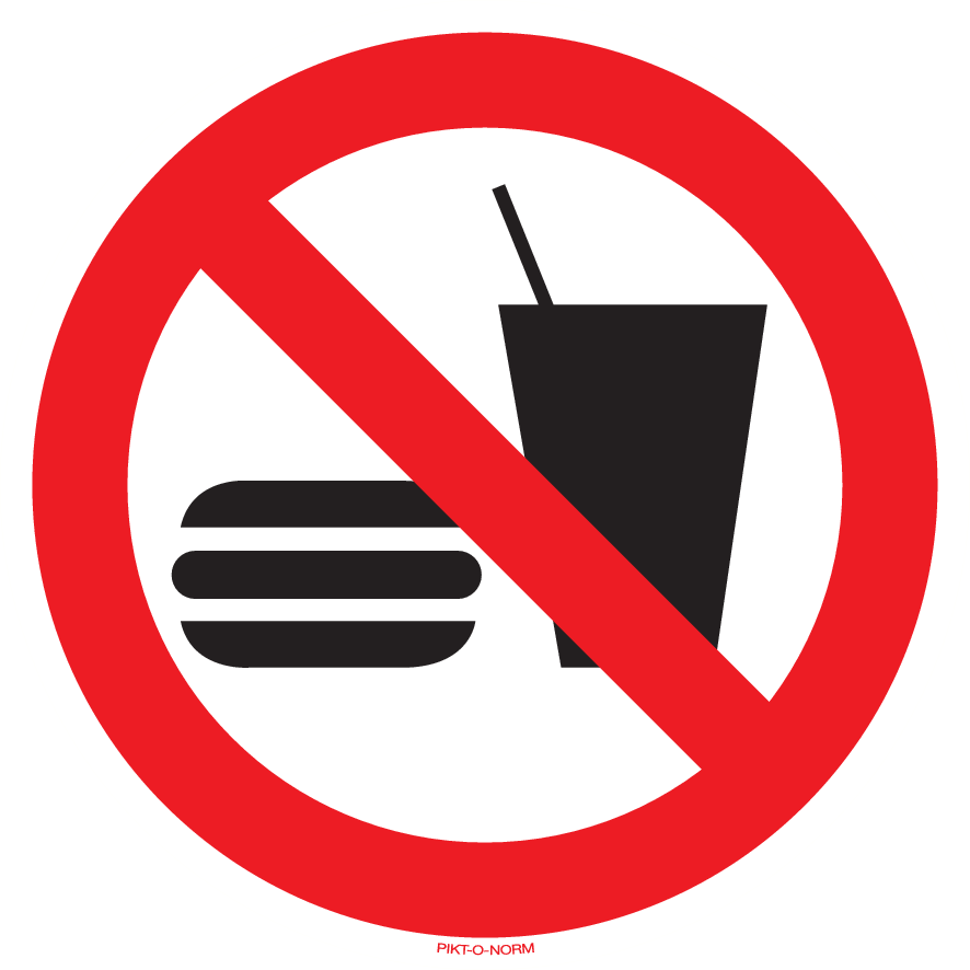 ETEN EN DRINKEN VERBODEN