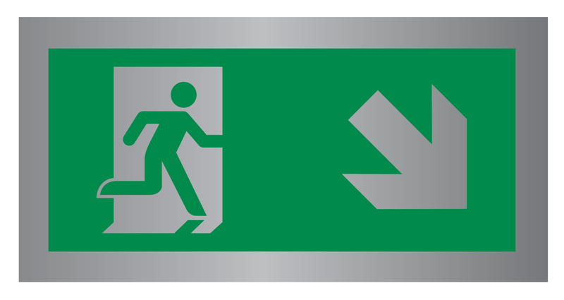 VLUCHTWEG, TRAP RECHTS NAAR BENEDEN