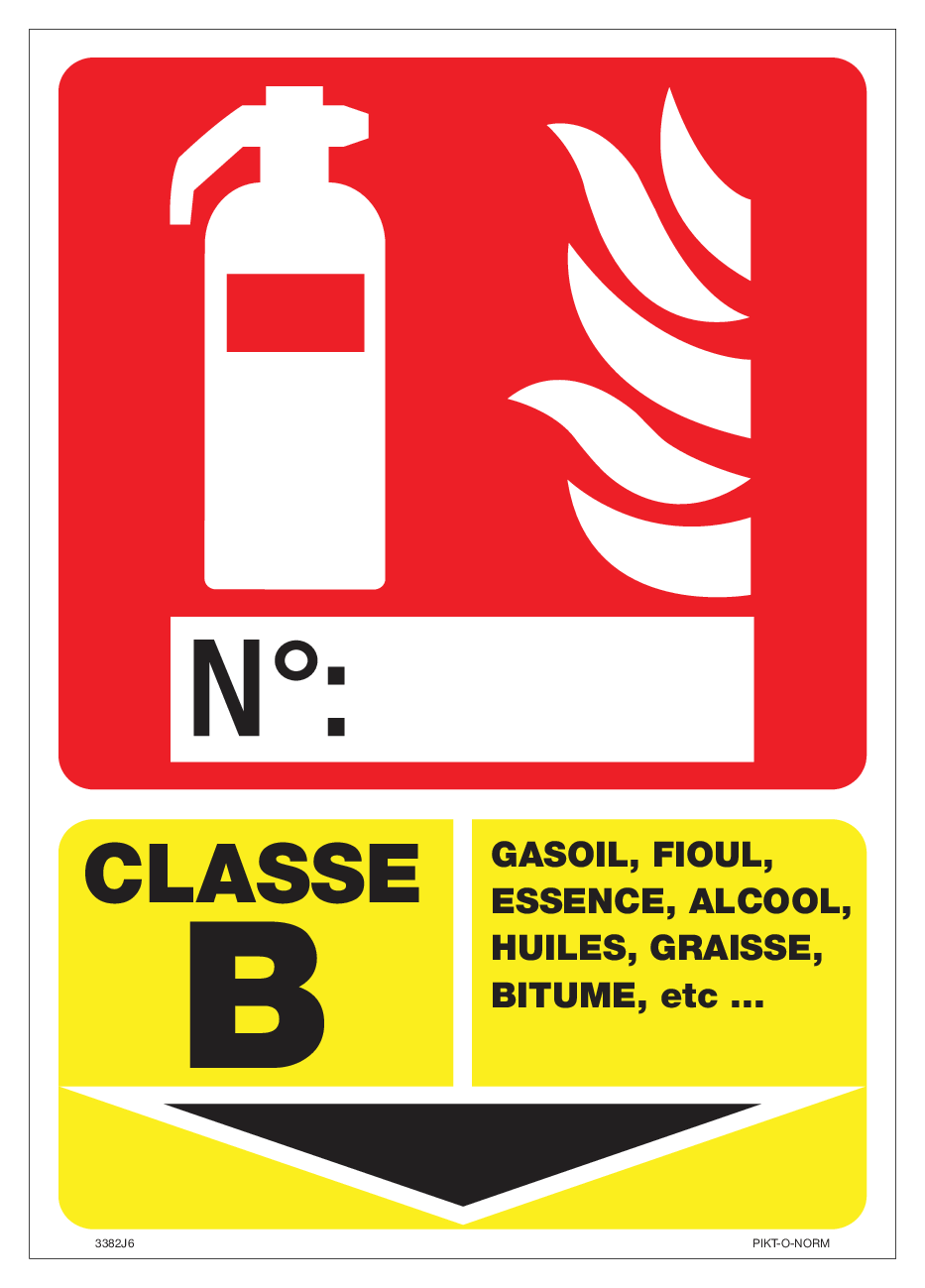 EXTINCTEUR, CLASSE B