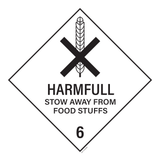 HARMFUL. STOW AWAY FROM FOODSTUFFS