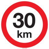 VITESSE LIMITÉE 30 KM