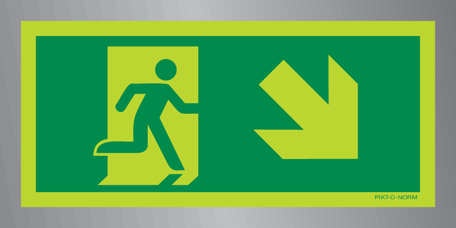 VLUCHTWEG, TRAP RECHTS NAAR BENEDEN