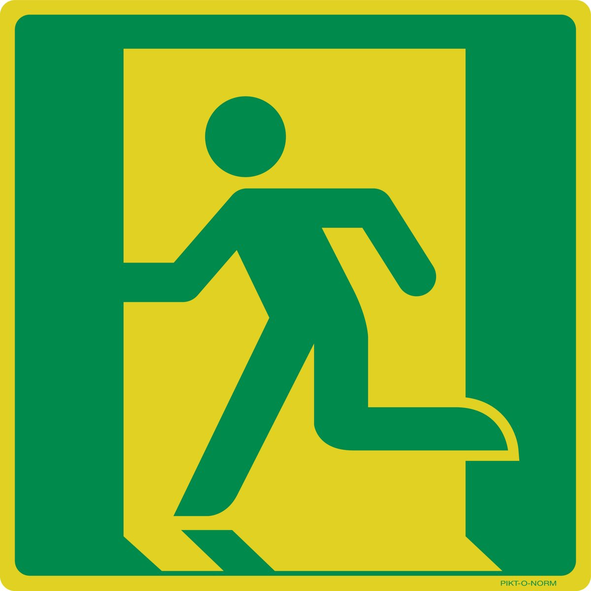 ISSUE DE SECOURS À GAUCHE ISO7010-E001
