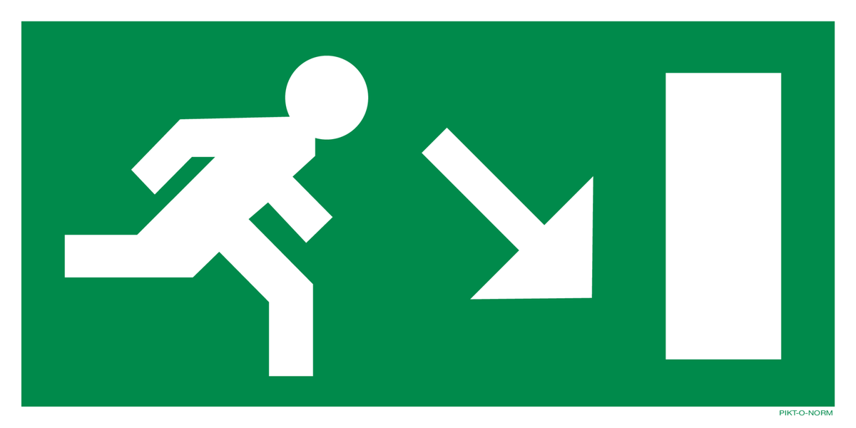 ISSUE DE SEC.ESCALIER DROITE VERS LE BAS