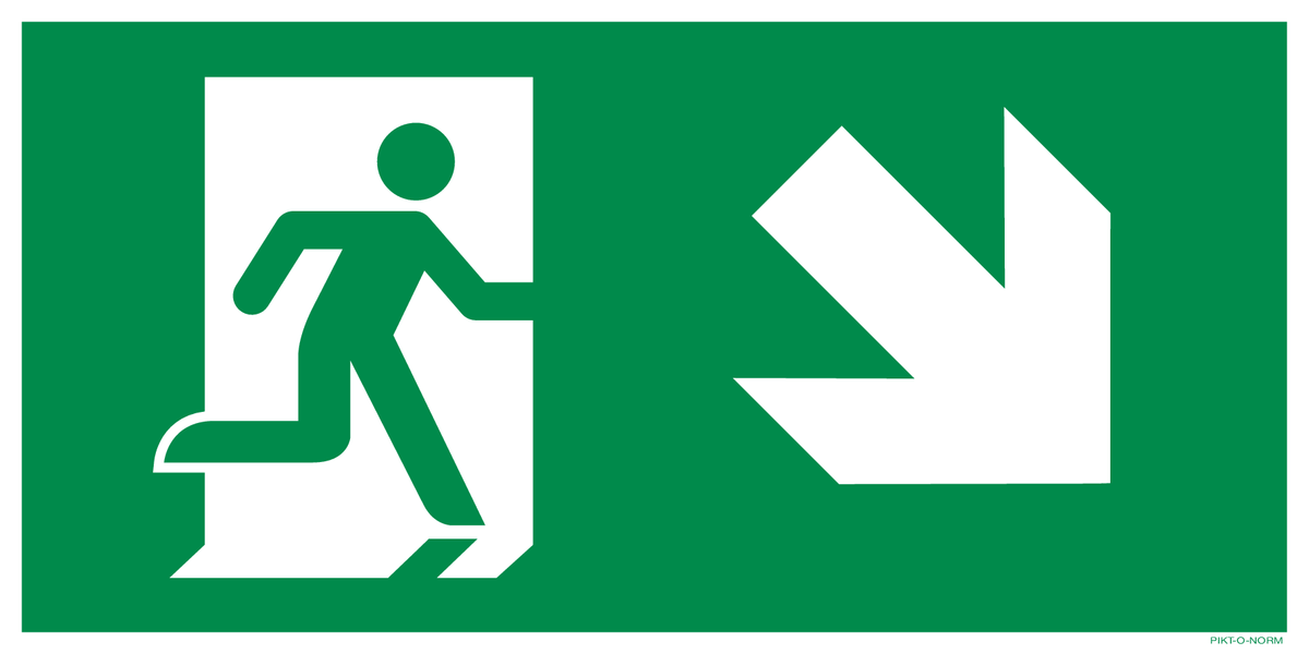 VLUCHTWEG, TRAP RECHTS NAAR BENEDEN