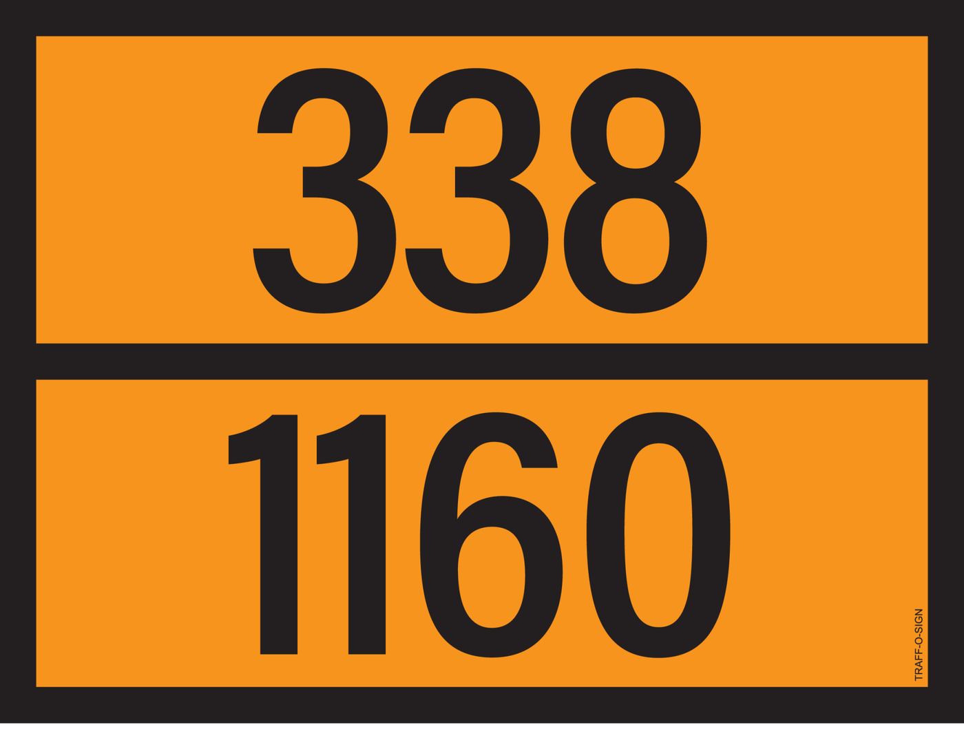 ADR BORD MET GEVARENCODE 338/1160