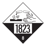IMO 8.0. CORROSIF A UN 1823