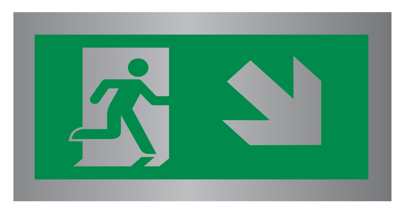 VLUCHTWEG, TRAP RECHTS NAAR BENEDEN