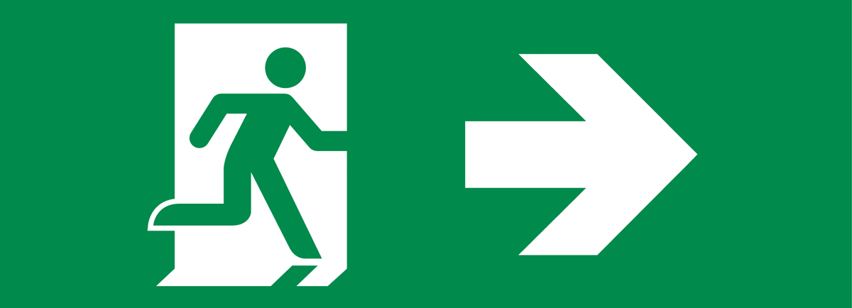 VLUCHTWEG NAAR RECHTS