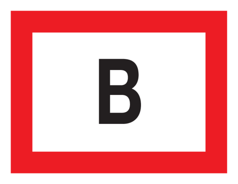 B, LIGNE D'EXTINCTION À SEC