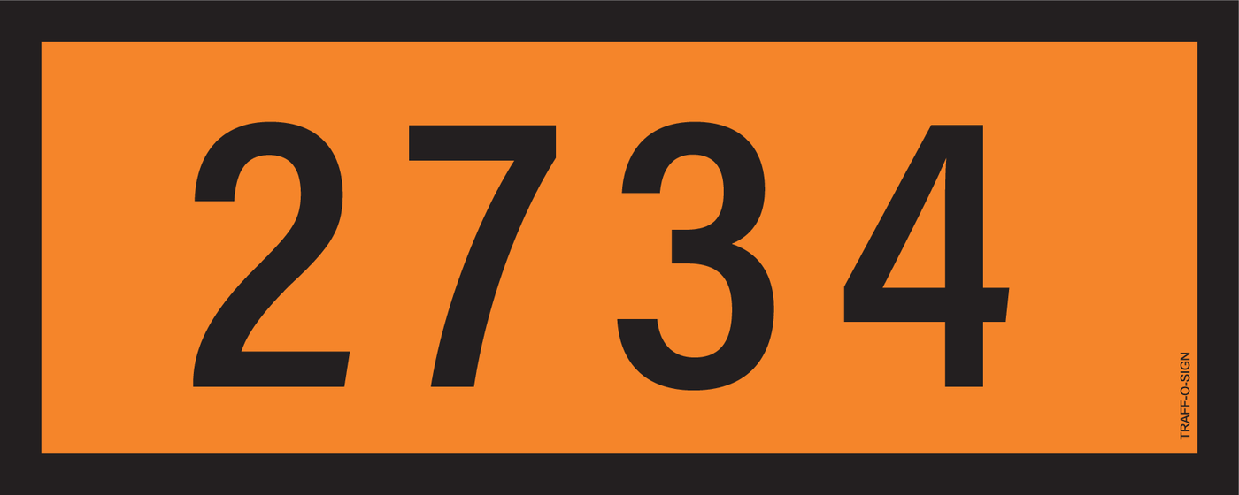 PANNEAU ADR, NUNEROS DE 2000 A 2999