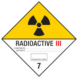 MATIÈRES RADIOACTIVES, CAT.III. ADR CL.7