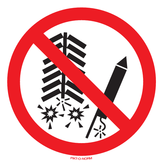 NE PAS ALLUMER FEUX D'ARTIFICE
