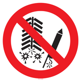 NE PAS ALLUMER FEUX D'ARTIFICE