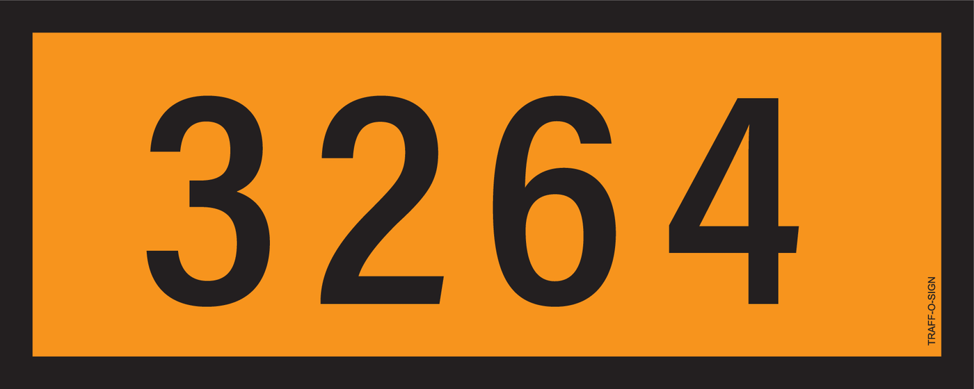ADR BORD, UN NUMMERS VAN 3000 TOT 3999