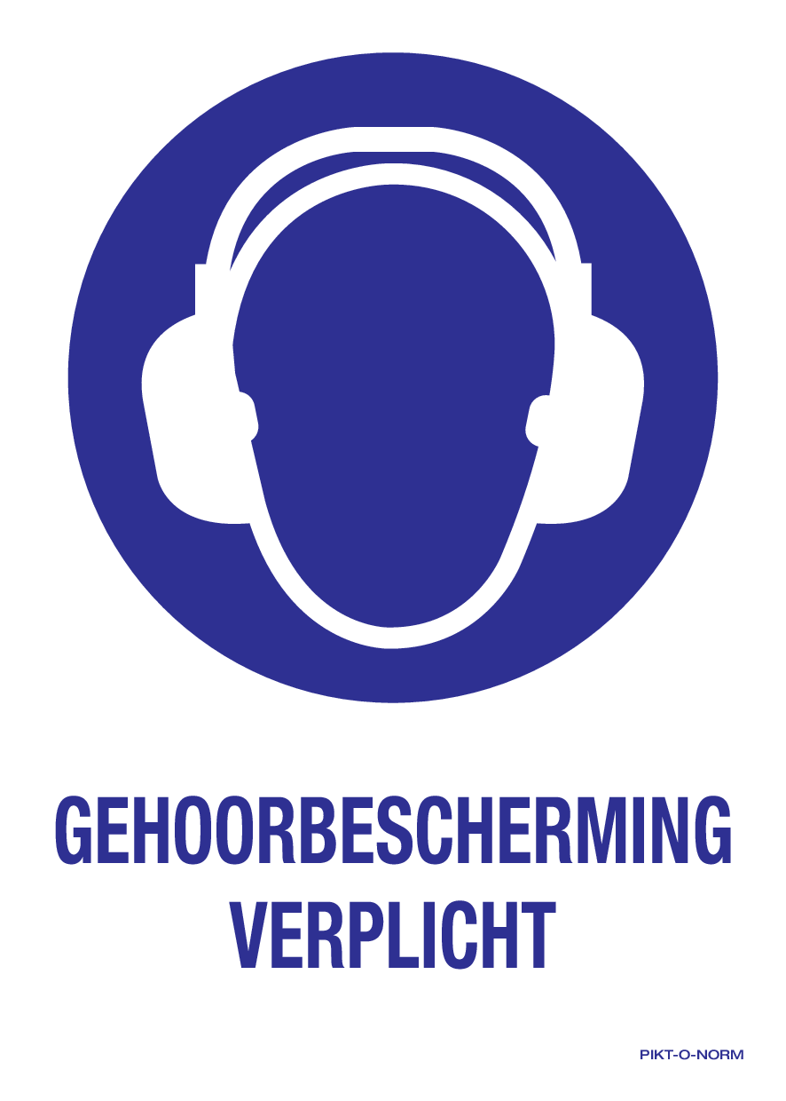 GEHOORBESCHERMING VERPLICHT