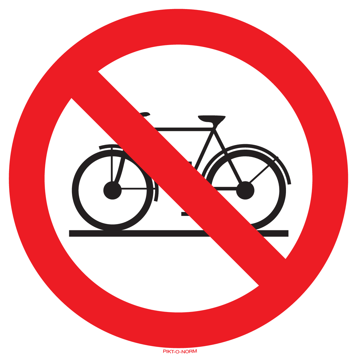 INTERDIT AUX BICYCLETTES