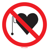 INTERDIT AUX STIMULATEURS CARDIAQUES