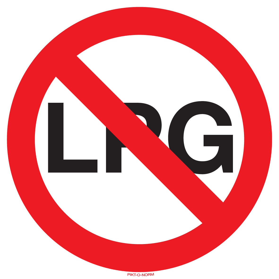 VOERTUIGEN MET LPG VERBODEN