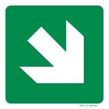 FLÈCHE DIRECTION DIAGONALE ISO7010-E006