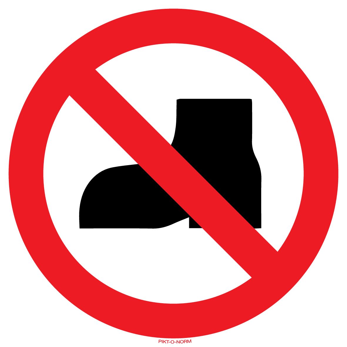 BUITENSCHOENEN VERBODEN