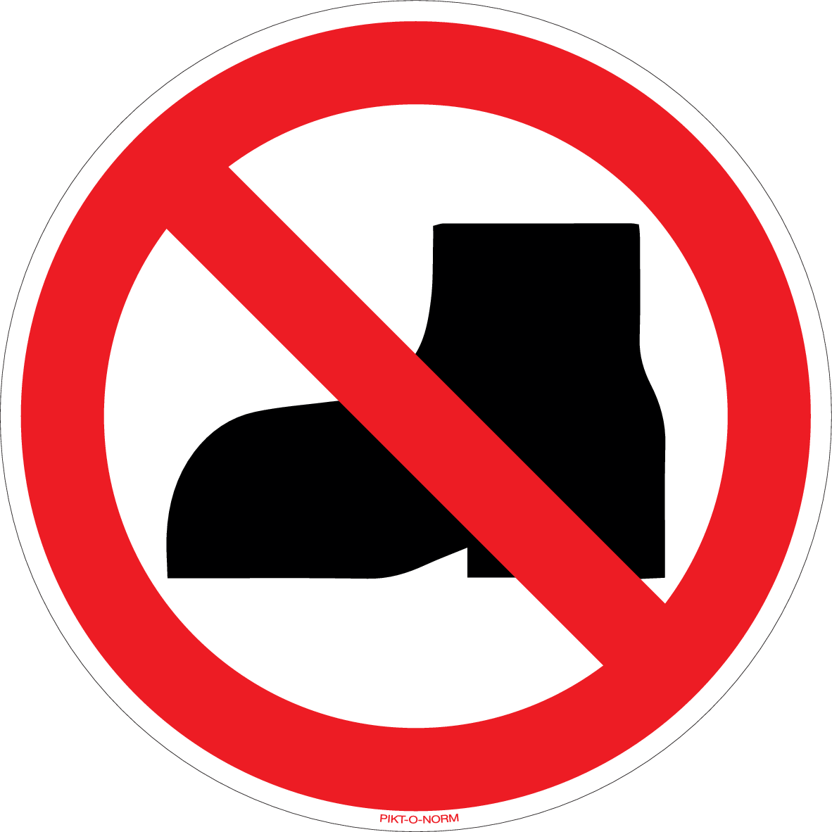 BUITENSCHOENEN VERBODEN
