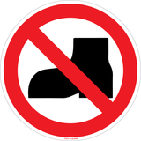 BUITENSCHOENEN VERBODEN