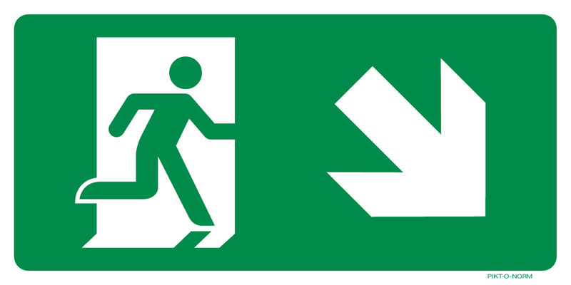 VLUCHTWEG, TRAP RECHTS NAAR BENEDEN