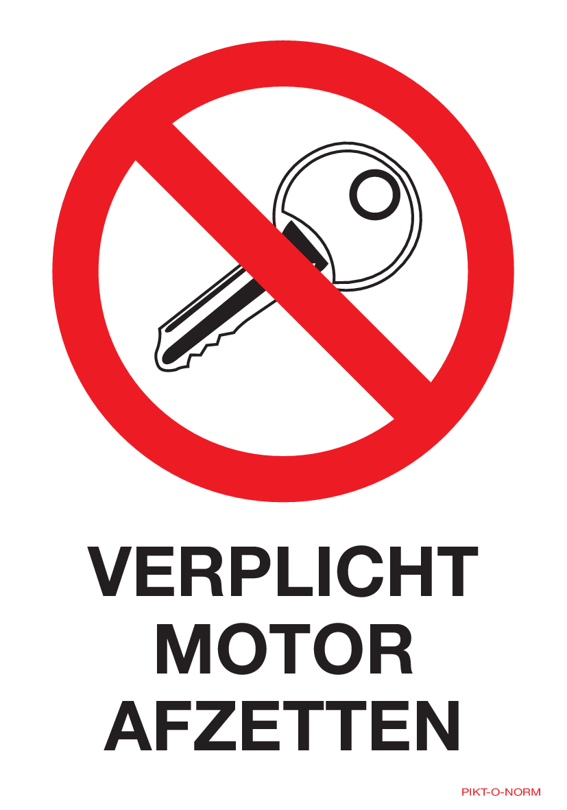 VERPLICHT MOTOR AFZETTEN