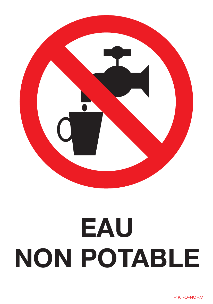 EAU NON POTABLE