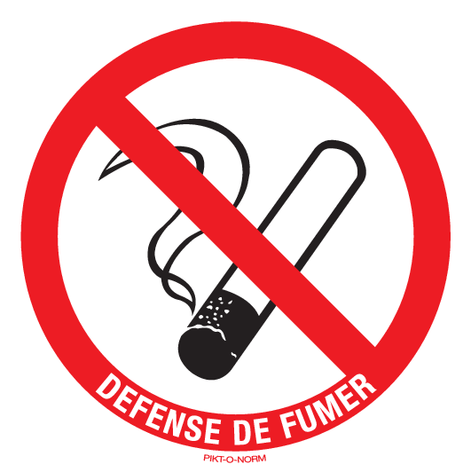 ROKEN VERBODEN & TEKST: DEFENSE DE FUMER