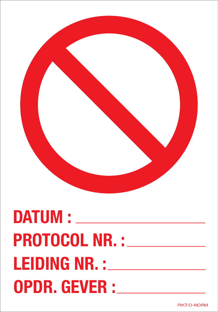 PROTOCOL NUMMER MET GEGEVENS