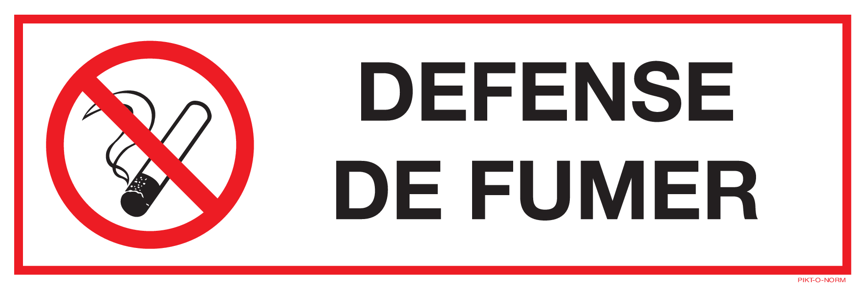 DEFENSE DE FUMER