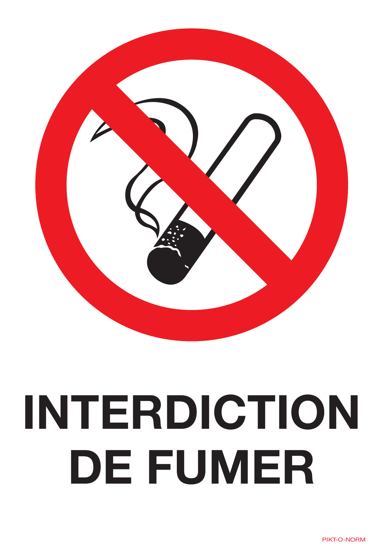 INTERDICTION DE FUMER