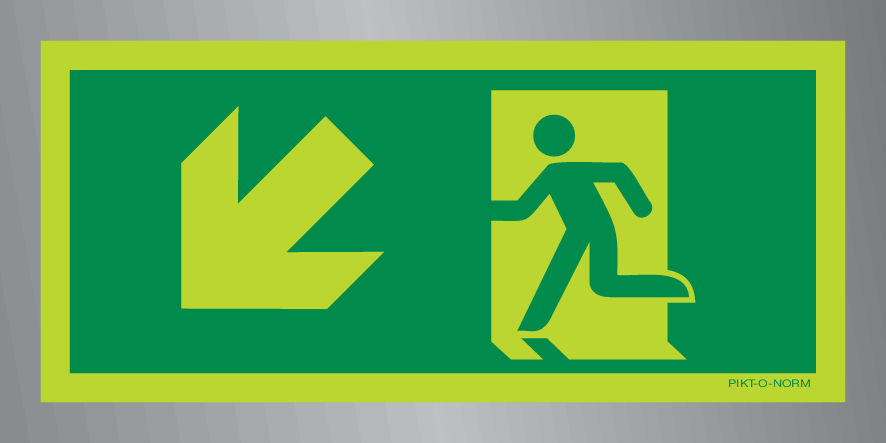 VLUCHTWEG, TRAP LINKS NAAR BENEDEN