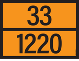 ADR BORD MET GEVARENCODE 33/1220