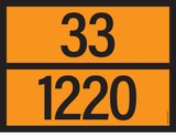 ADR BORD MET GEVARENCODE 33/1220