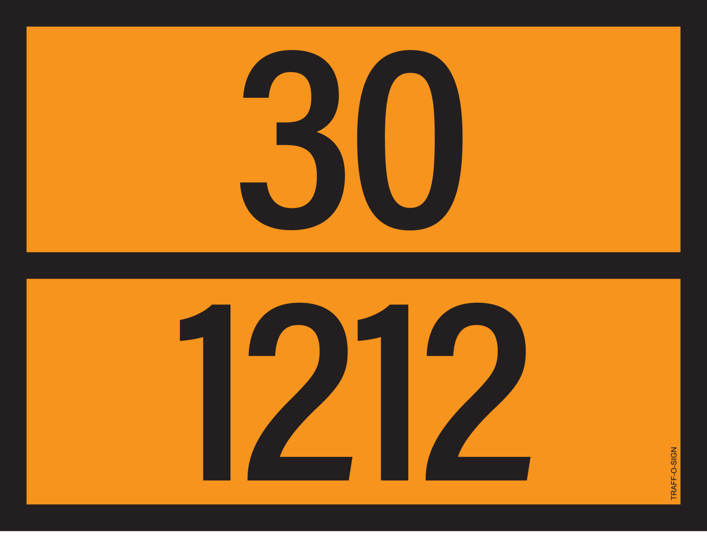 ADR BORD MET GEVARENCODE 30/1212