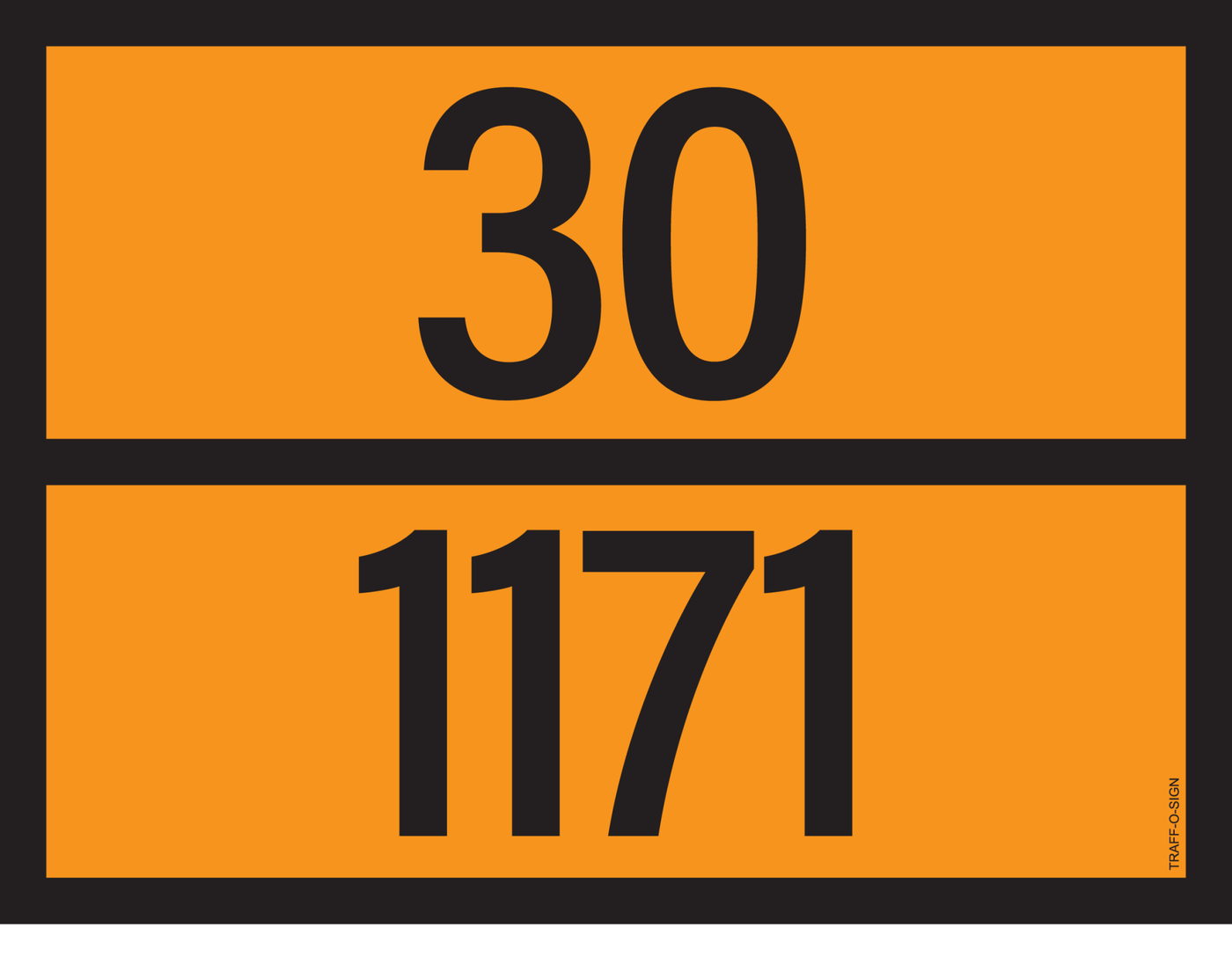 ADR BORD MET GEVARENCODE 30/1171