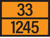 ADR BORD MET GEVARENCODE 33/1245