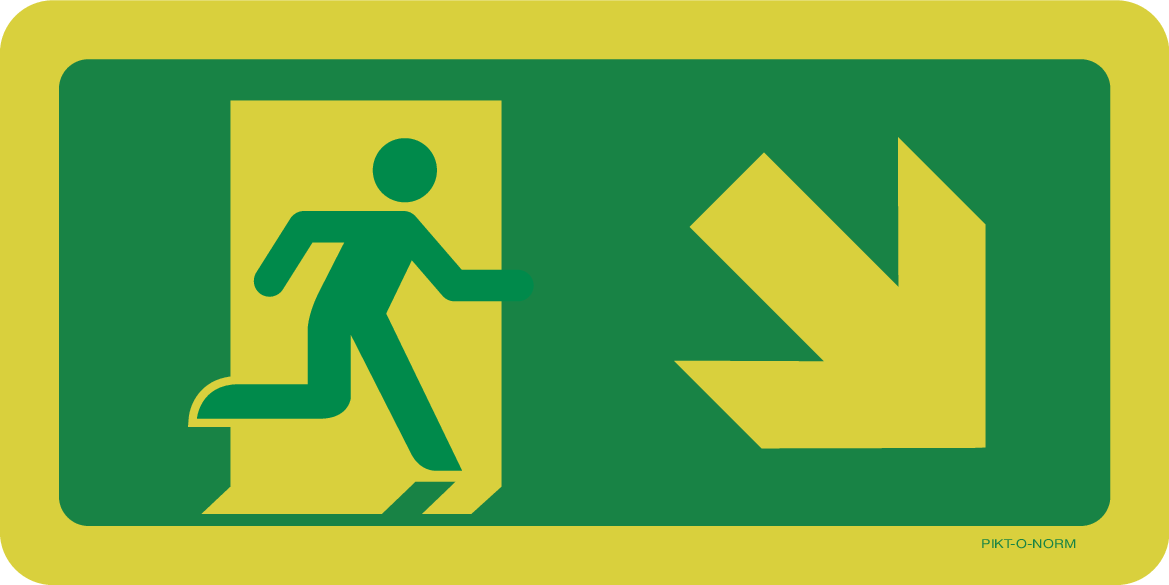VLUCHTWEG, TRAP RECHTS NAAR BENEDEN