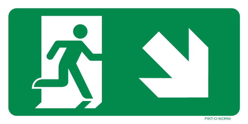VLUCHTWEG, TRAP RECHTS NAAR BENEDEN
