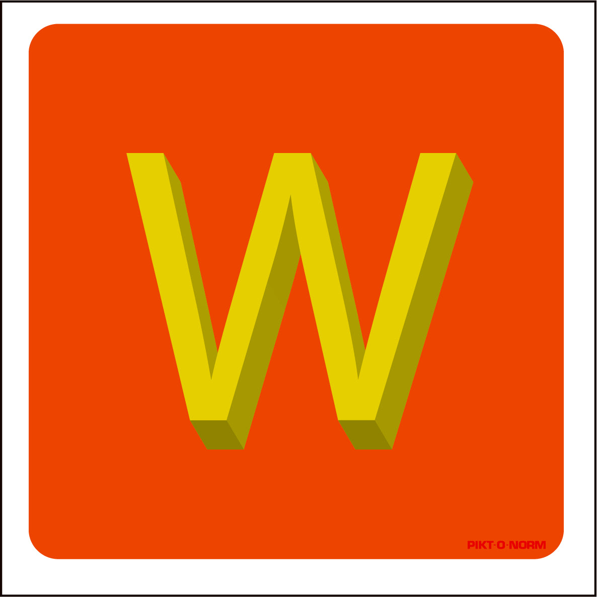 LETTER W